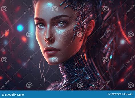 Robot Cyborg Girl New Technologies Artificial Intelligence Gpt Chat