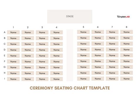 Principal 121 Imagen Seat Chart Template Vn