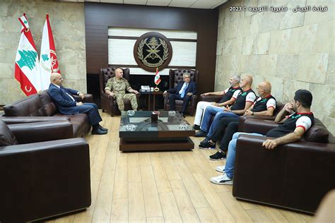 استقبالات العماد قائد الجيش الموقع الرسمي للجيش اللبناني