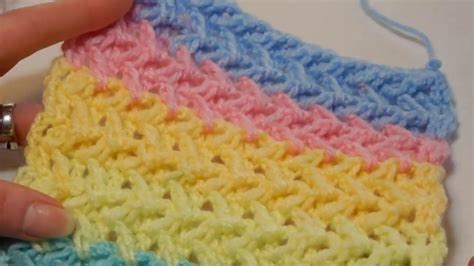Crochet Mini Arrows Stitch Tutorial Youtube