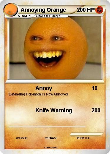 Pokémon Annoying Orange 1326 1326 Annoy My Pokemon Card