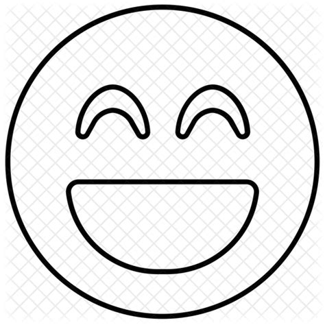 Smile Beam Emoji Emoji Icon Download In Line Style