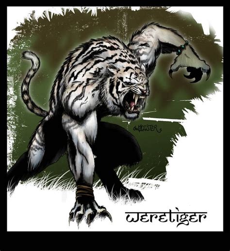 Weretiger By Theoggster On Deviantart Big Cats Art Monster Artwork