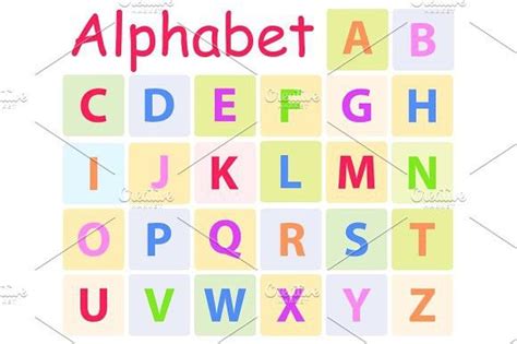 Multycolored Alphabet With 26 Capital Letters Icon Letter Icon