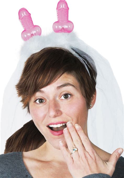 Stand Out From The Crowd In This Hilarious Pecker Headband Veil The Bride To Be Will Be The