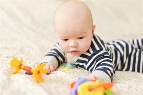 Baby Boy Playing Toys Stock Image Image Of Colorful 135080743