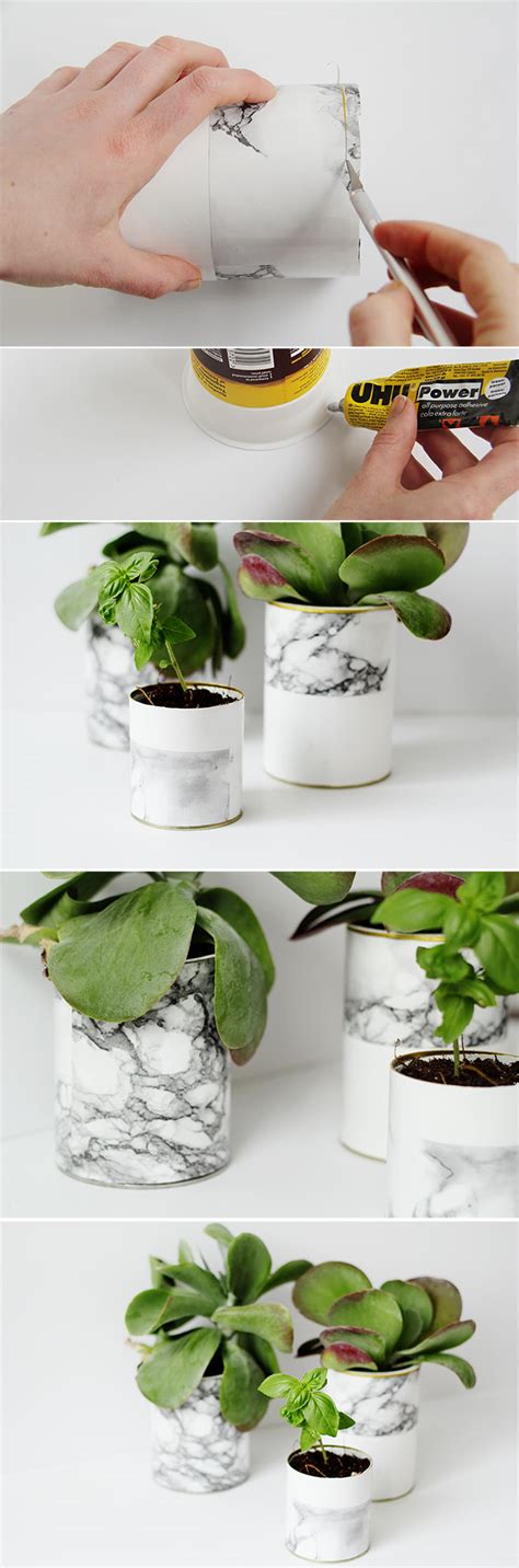 Diy Marble Planters Fall For Diy