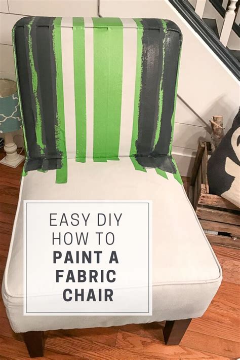 Chalk Painting A Fabric Chair Dewey Chair