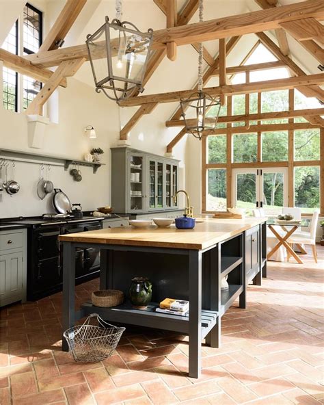 Kitchen In An Oak Framed Barn See This Instagram Photo By