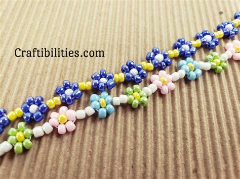 Peyote Stitch Flower Bracelet Pattern Best Flower Site