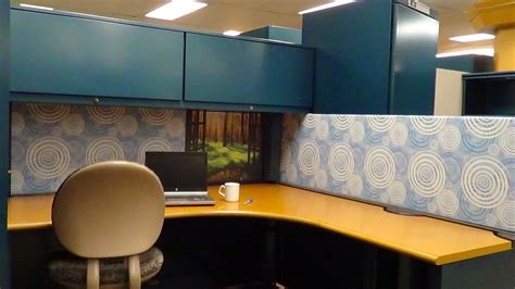 Love This Makeover By Dream Cubicle With The Mix Of A Seamless Pattern