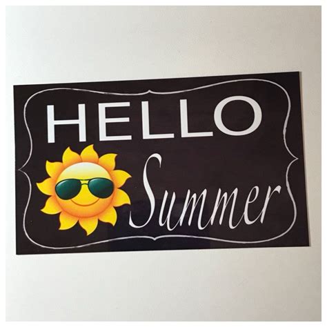 Hello Summer Sign The Renmy Store Summer Signs Hello Summer