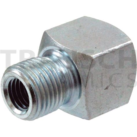 Adapter Bulkhead Fitting Grease Line Zinc Plated Steel Union 18