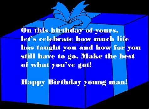 35 Happy Birthday Young Man Wishesgreeting