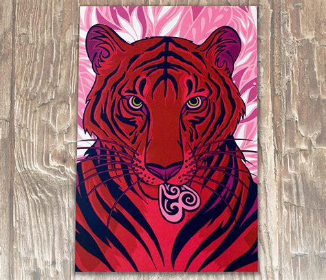 Amazon Com Pack Of Valentine Tiger Postcards Handmade Products