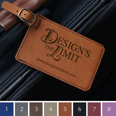 Personalized Luggage Tags Engraved With Choice Of Design Etsy