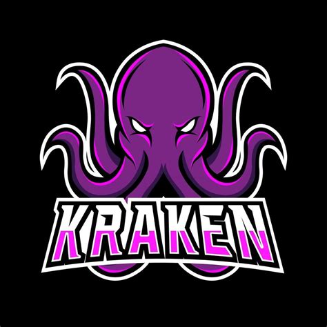 Kraken Octopus Squid Mascot Sport Gaming Esport Logo Template For Squad