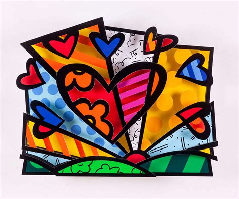 Romero Britto Art Lesson Pop Art Artists Arte Pop Heart Art Art Hot