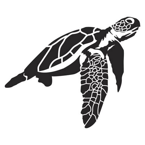 Sea Turtle Wall Decal Turtle Silhouette Turtle Wall Decals Sea
