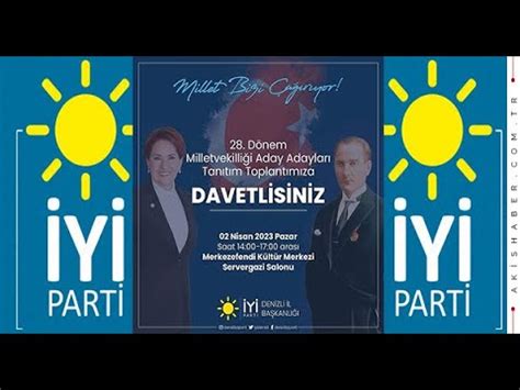 İYİ PARTİ MİLLETVEKİLİ ADAY ADAYLARI TANITIM TÖRENİ metropoltv