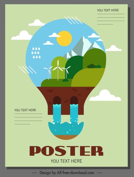 Clean And Green Environment Poster Vectors Free Download 20295