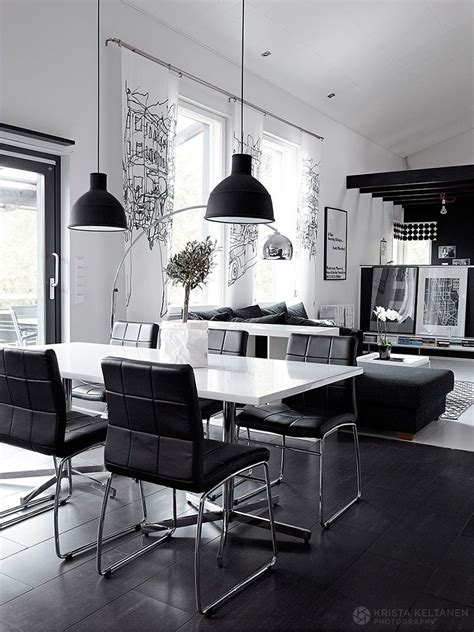 Openplan Blackandwhite Loft Black And White Interior Design Home 2
