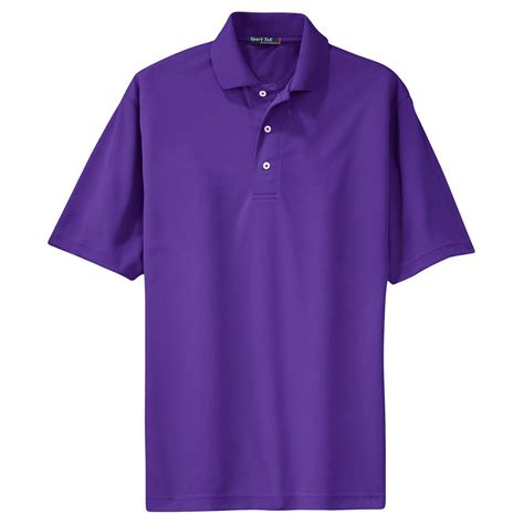 Sport Tek Mens Big And Tall 3 Button Placket Polo Shirt Purple 4xlt