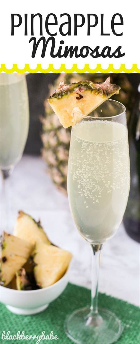 My Favorite Mimosas Made With Pineapple Juice And A Secret Ingredient