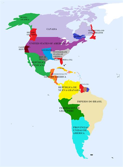 Resultado De Imagem Para Continente Americano Mapa De America Mapa