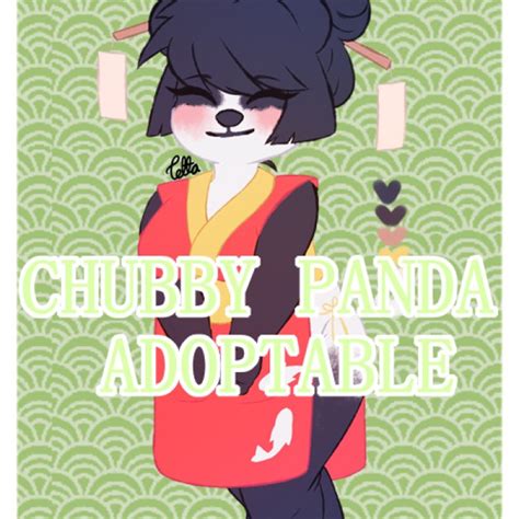 Chubby Panda Girl Adopt YCH Commishes