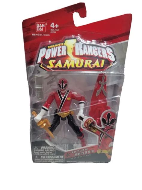 NEW 2011 BANDAI Power Rangers Samurai Red Fire Samurai Ranger Action