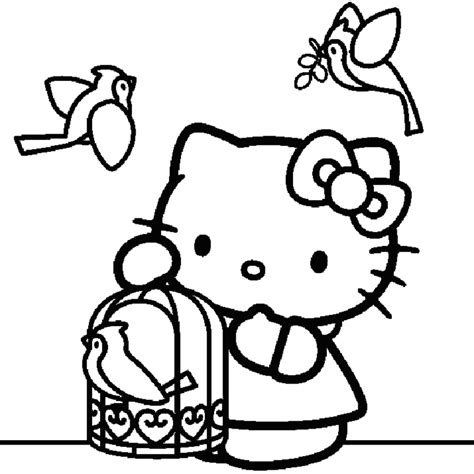 Kostenlose ausmalbilder in einer vielzahl von themenbereichen, zum ausdrucken und anmalen. Malvorlagen Hello Kitty | 123 Ausmalbilder