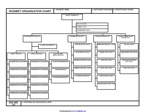 Ics Organizational Chart 2 Pdfsimpli