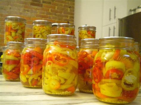 Pickled Hungarian Wax Peppers Pickled Hot Peppers Stuffed Hot Peppers Hot Pepper Recipes