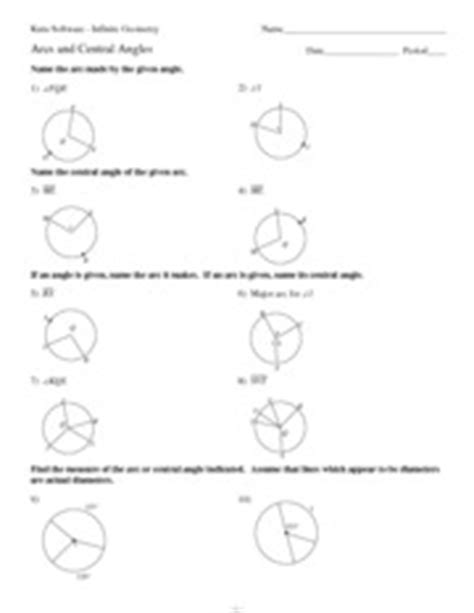 A polygon is an inscribed polygon when all its vertices lie on a circle. 18 Best Images of Kuta Software Infinite Geometry Worksheets - Right Triangle Trigonometry ...