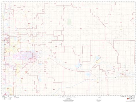 Weld County Zip Code Map Colorado
