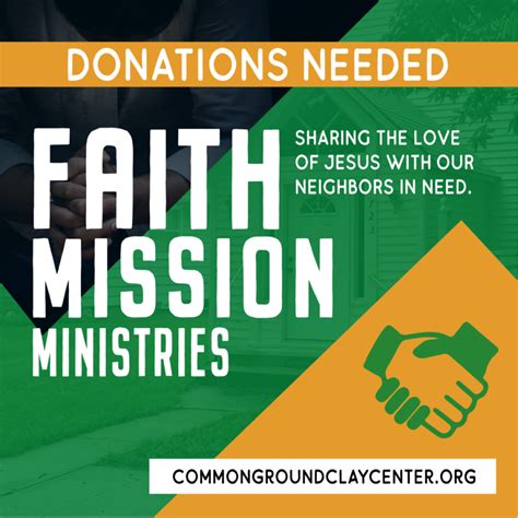 Common Ground Ministries Faith Mission Ministries