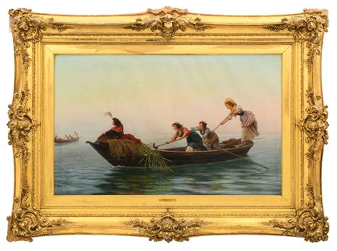 Pietro Gabrini Italian 1856 1926 The Row Boat Auction