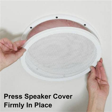 They may specify a minimum size to prevent the speaker from overheating. 6-1/2'' Round Home Theater Speaker Cover