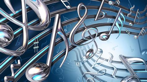 Music Symbols Blue Background Hd Music Wallpapers Hd Wallpapers Id