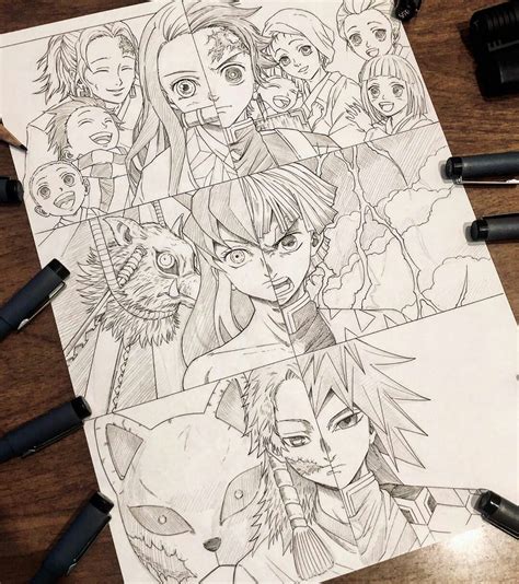 Kimetsu No Yaiba Anime Character Drawing Anime Canvas Anime Artwork