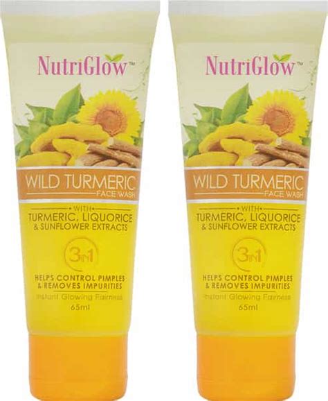 Buy Nutriglow Wild Turmeric Face Wash For Dry Skin Tan Removal And Skin