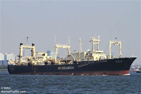 Ship Nisshin Maru Fishery Research Vessel Registered In Japan