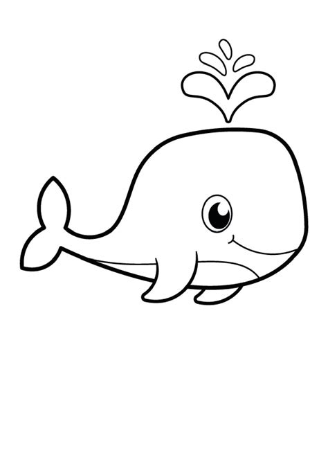 Little Whale coloring page - Download, Print or Color Online for Free