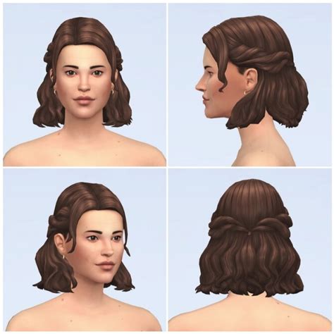 Half Up Braid Hair Edit At Rusty Nail Sims 4 Updates