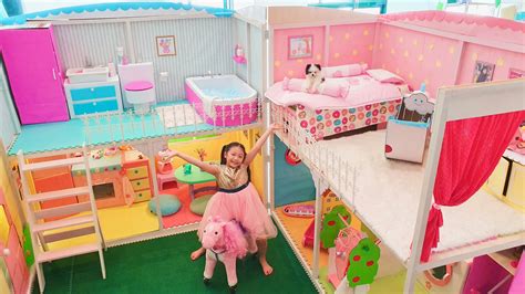 Diy Pink Giant Dollhouse Barbie Doll House Big Doll House Doll House