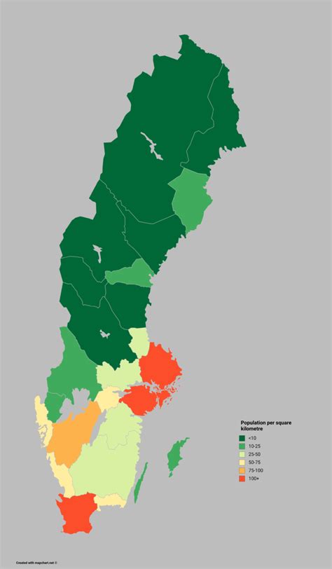 map population density of sweden infographic tv number one infographics and data data