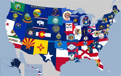 Flag Map Of United States Of America Rvexillology