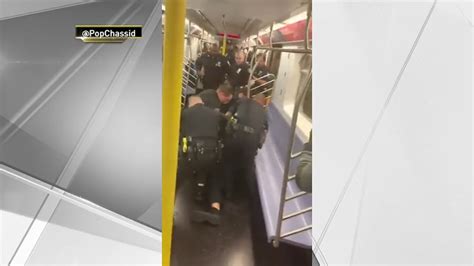 viral video shows cops rushing nyc subway car to make arrest suspect charged with ‘theft of