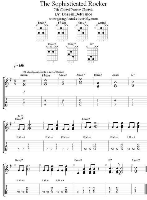 Alternative Rock Chord Progressions Chord Walls